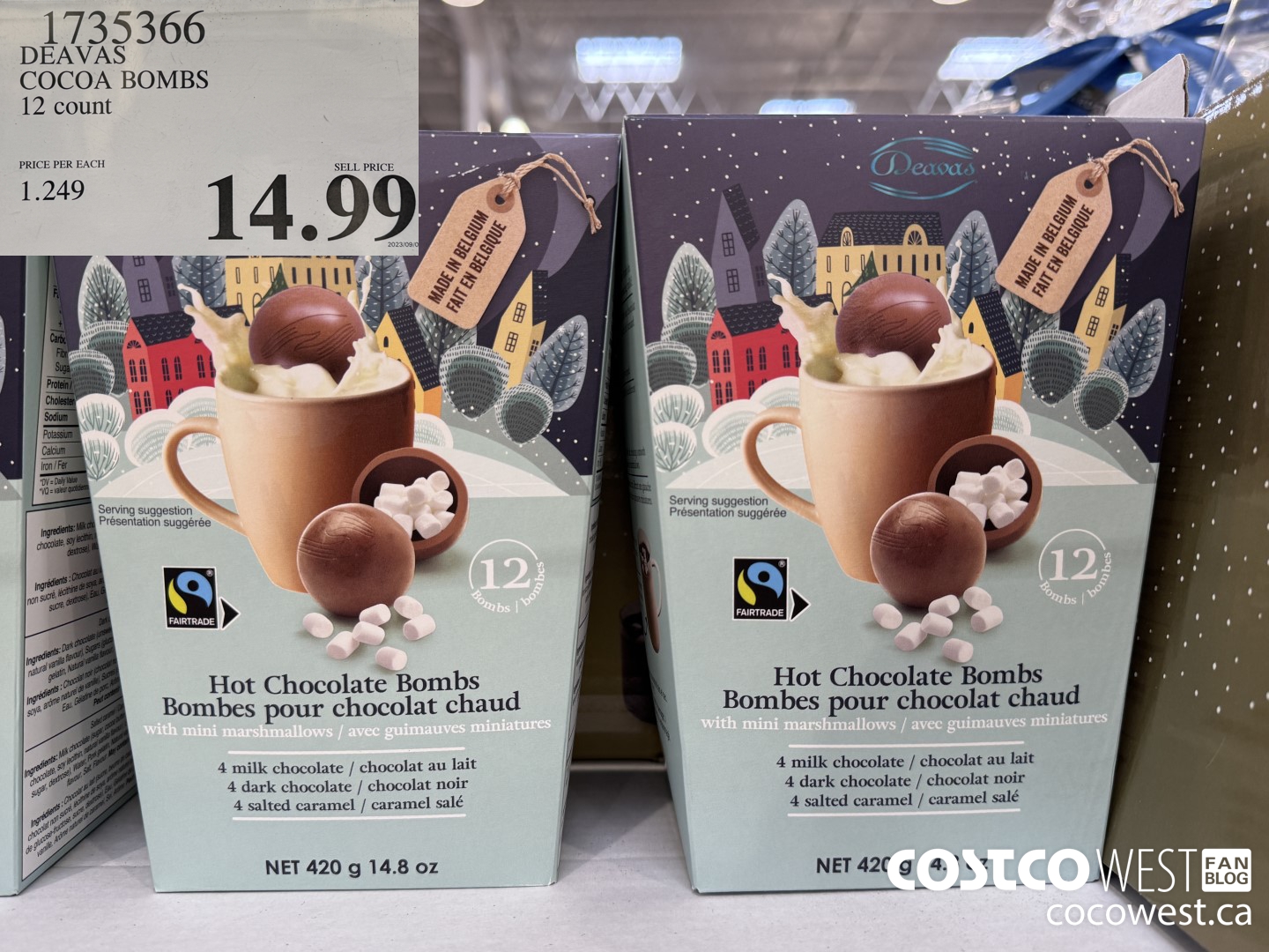 1735366 DEAVAS COCOA BOMBS 12 COUNT $14.99