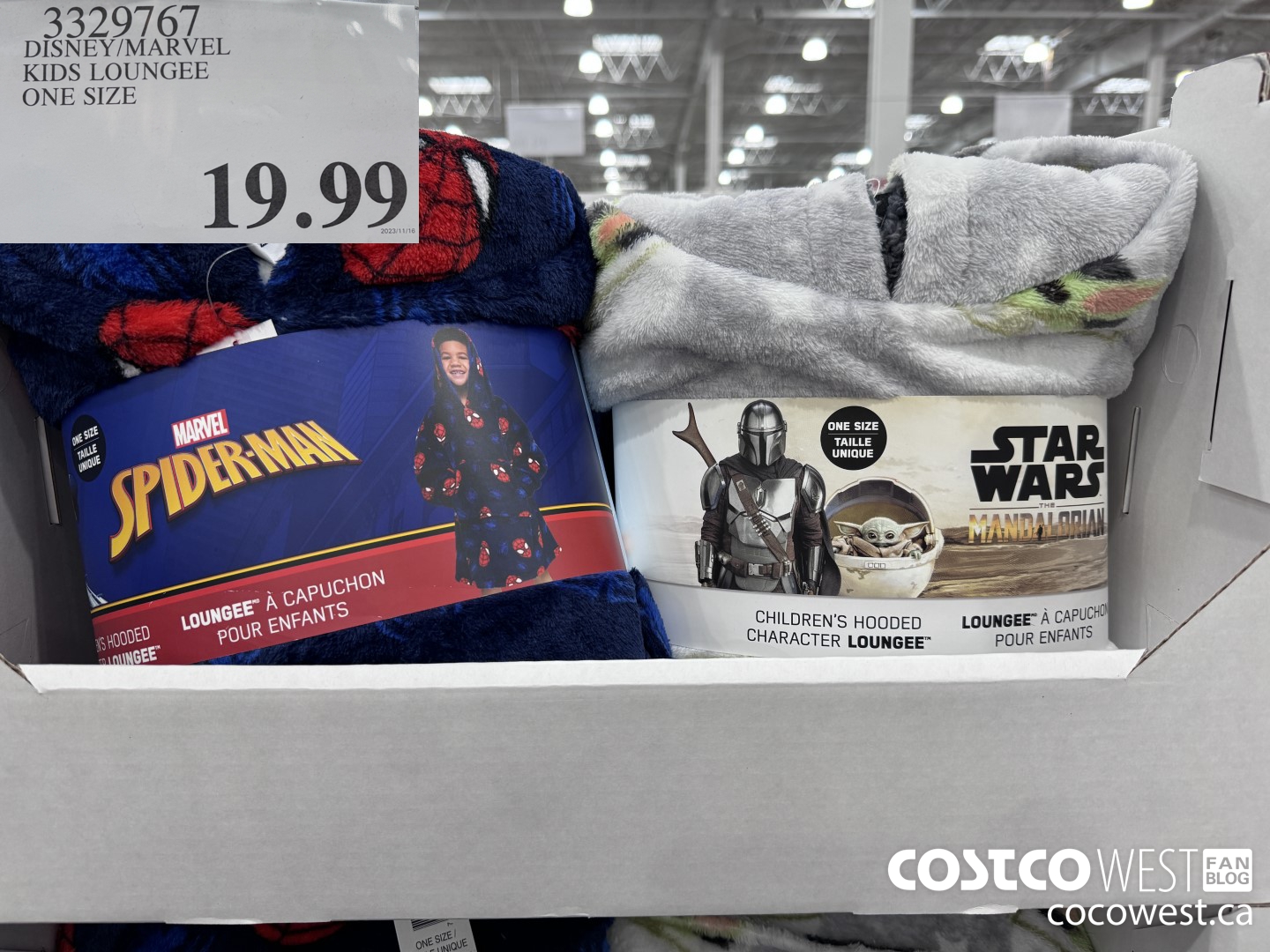 3329767 DISNEY/MARVEL KIDS LOUNGEE ONE SIZE $19.99