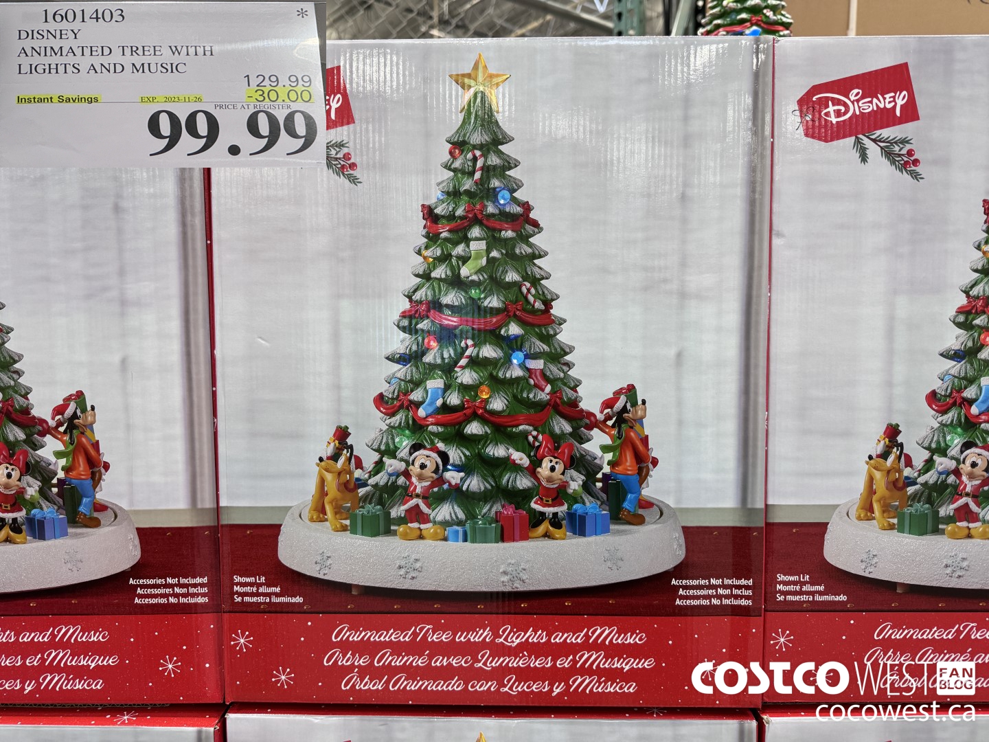 1601403 DISNEY ANIMATED TREE WITH LIGHTS AND MUSIC ($30.00 INSTANT SAVINGS EXPIRES ON 2023-11-26) $99.99
