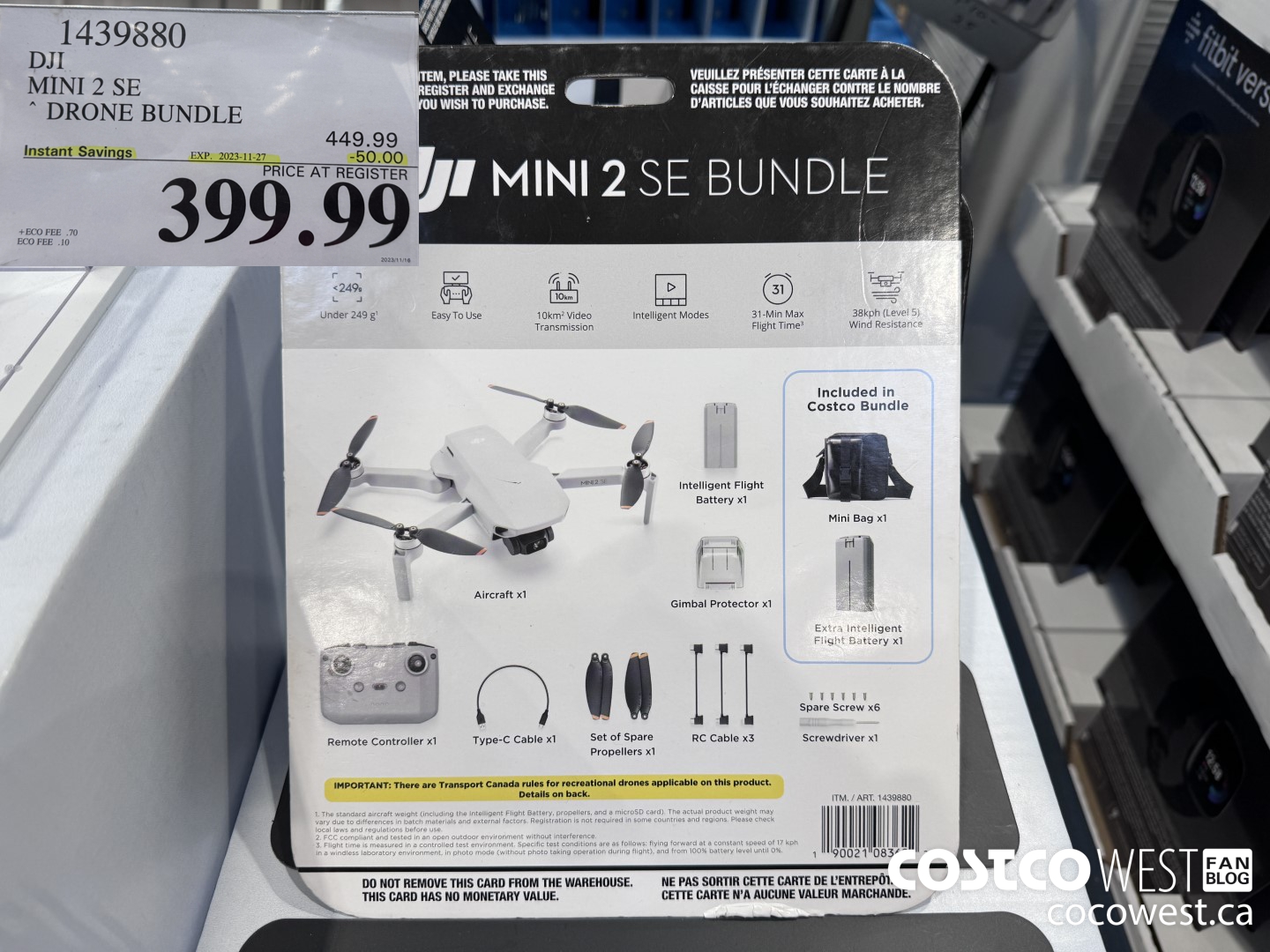 1439880 DJI MINI 2 SE DRONE BUNDLE ($50.00 INSTANT SAVINGS EXPIRES ON 2023-11-27) $399.99