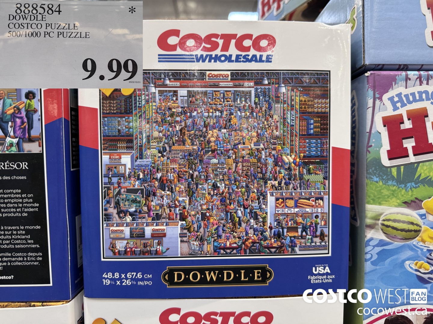 888584 DOWDLE COSTCO PUZZLE 500/1000 PC PUZZLE $9.99