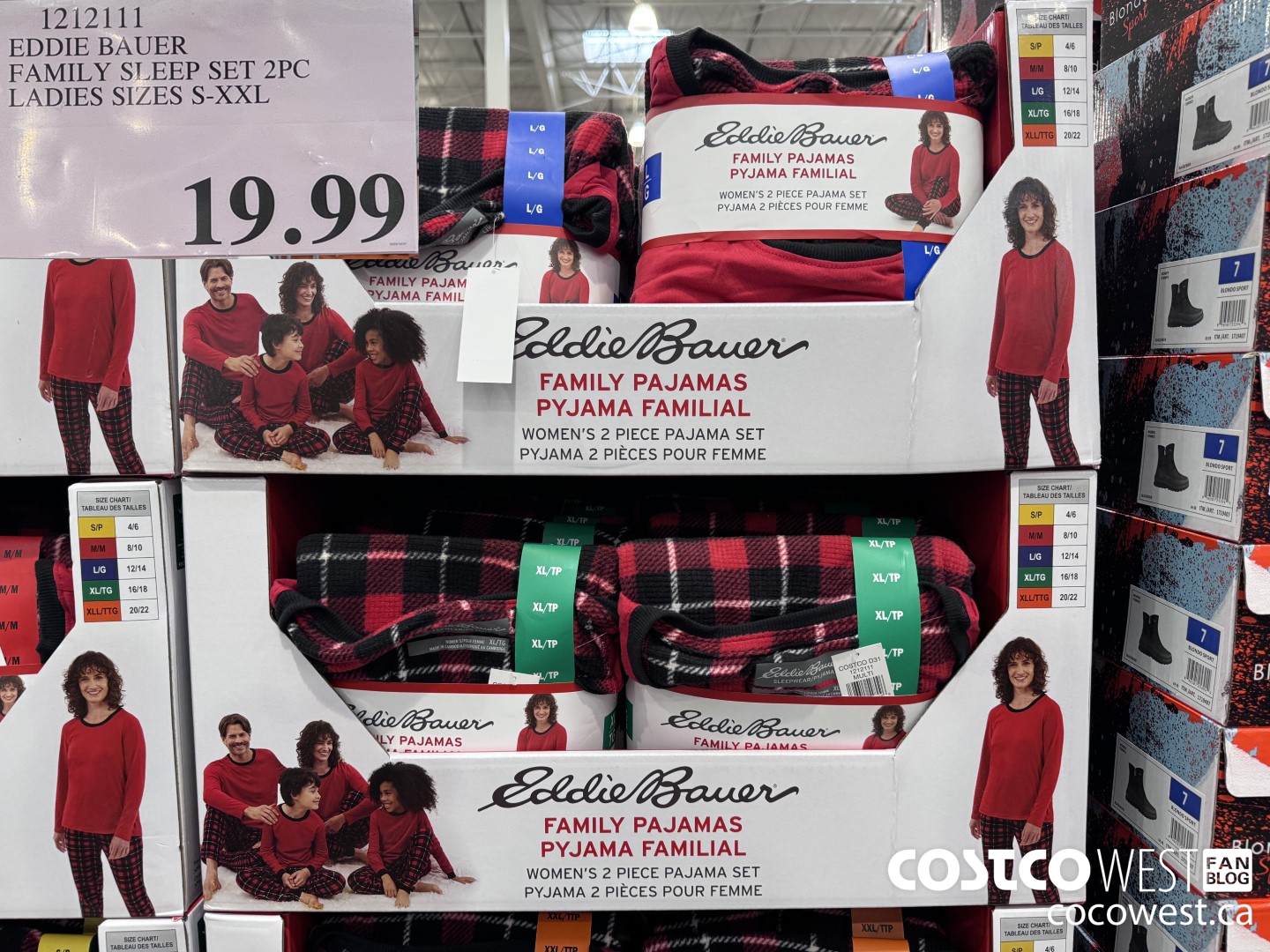 1212111 EDDIE BAUER FAMILY SLEEP SET 2PC LADIES SIZES S-XXL $19.99