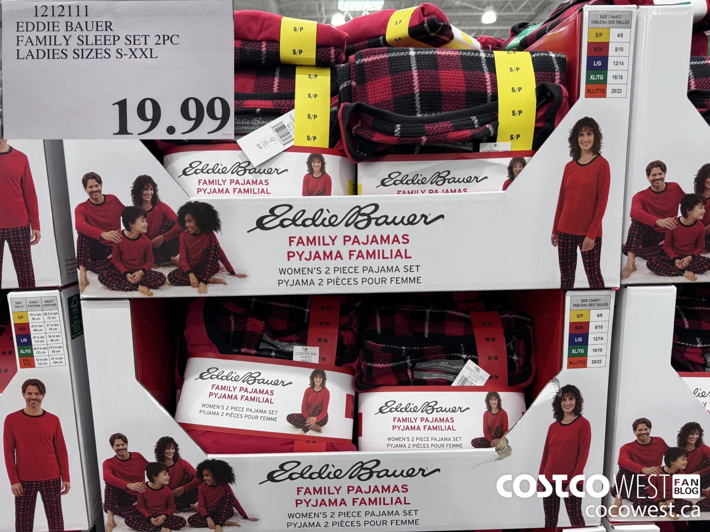 1212111 EDDIE BAUER FAMILY SLEEP SET 2PC LADIES SIZES S-XXL $19.99