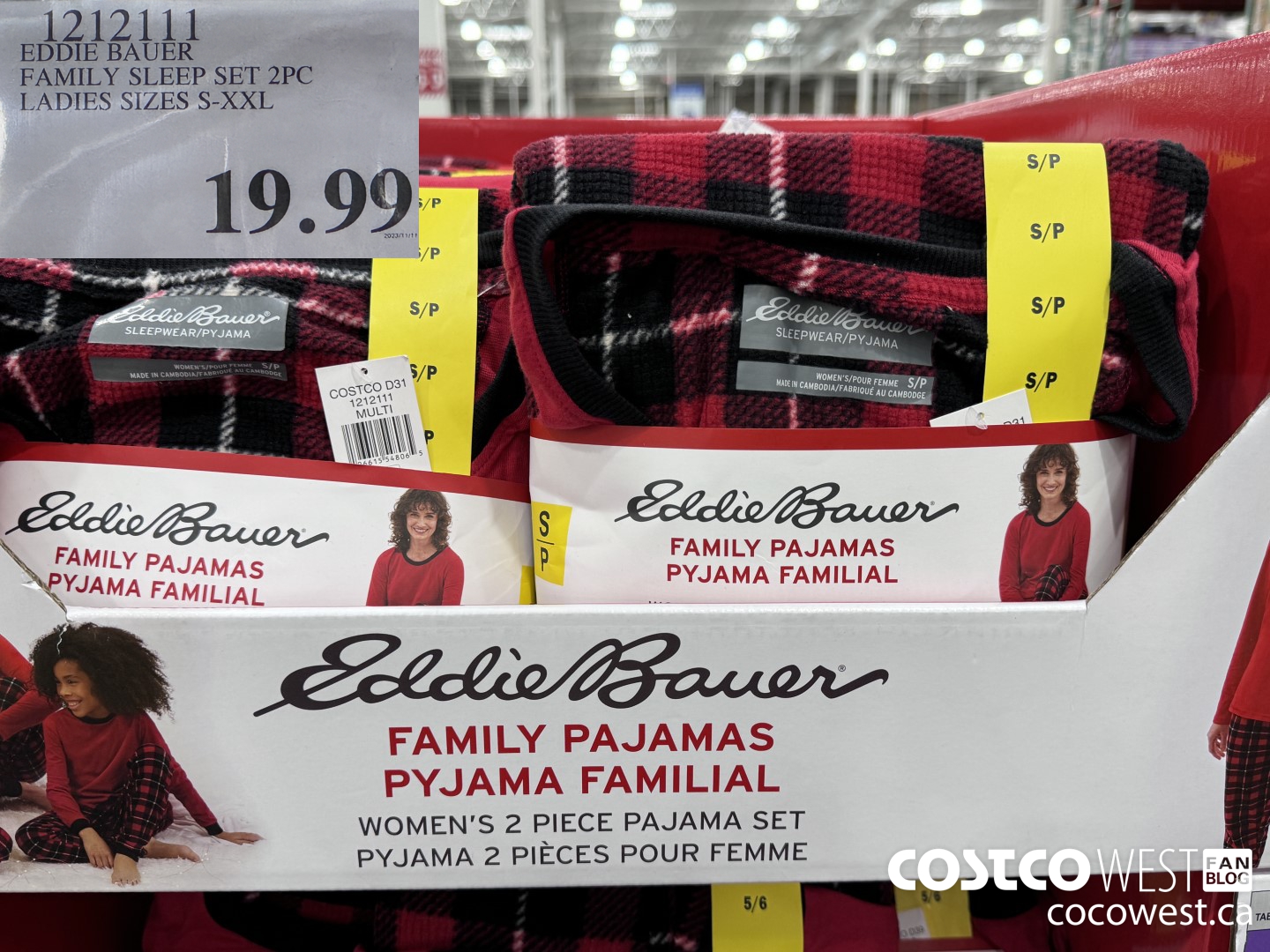 1212111 EDDIE BAUER FAMILY SLEEP SET 2PC LADIES SIZES S-XXL $19.99