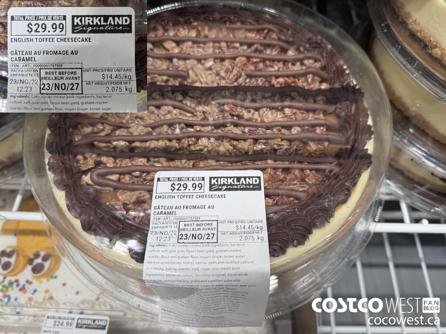 1757309 ENGLISH TOFFEE CAKE $29.99