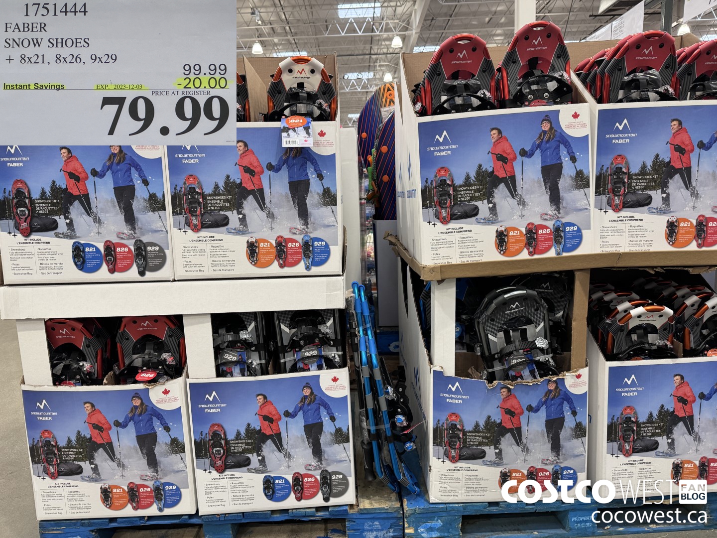 1751444 FABER SNOW SHOES 8X21, 8X26, 9X29 ($20.00 INSTANT SAVINGS EXPIRES ON 2023-12-03) $79.99