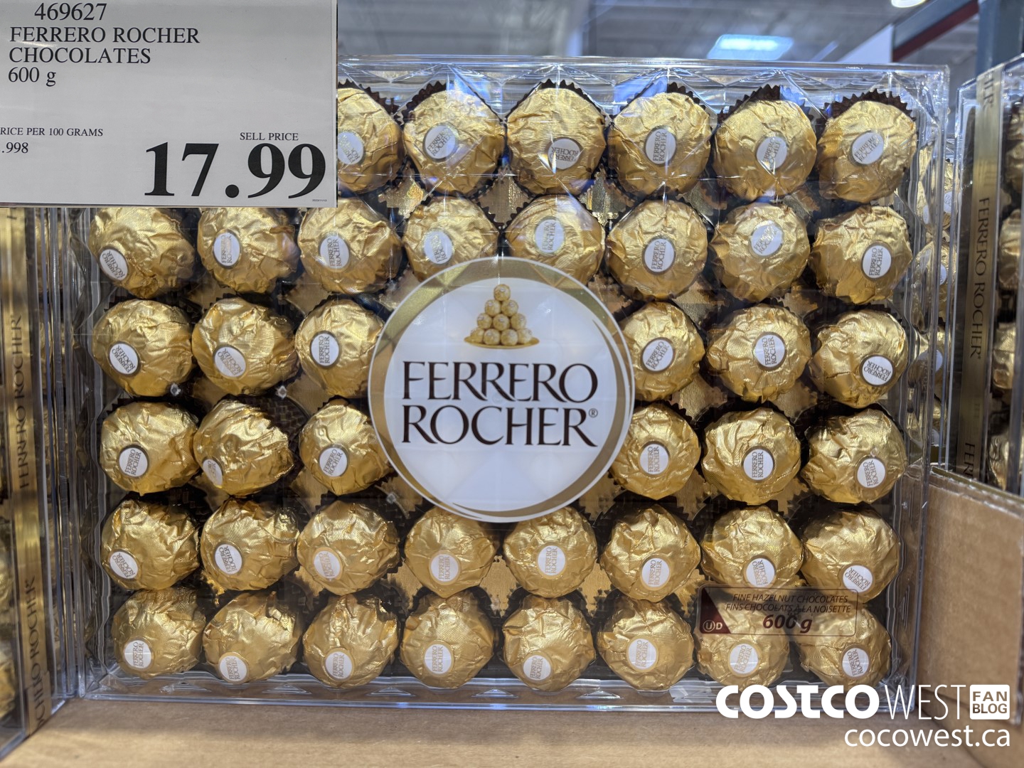 469627 FERRERO ROCHER CHOCOLATES 600 G $17.99