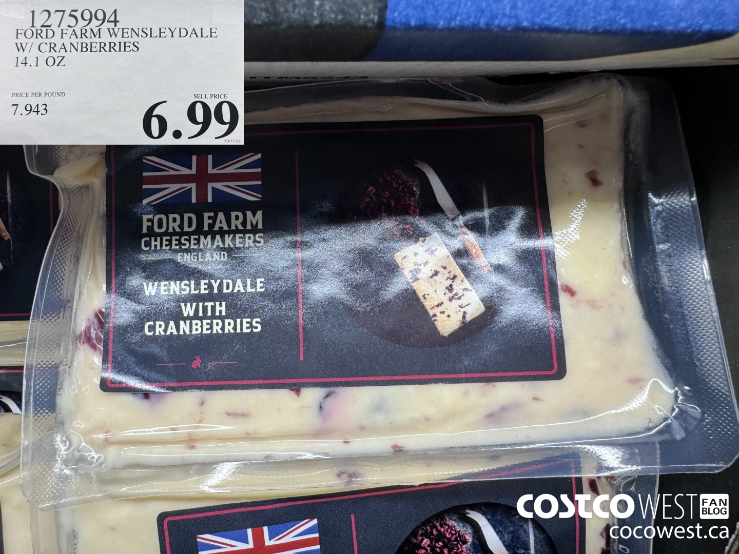 1275994 FORD FARMS WENSLEYDALE W/ CRANBERRIES 14.1 OZ $6.99