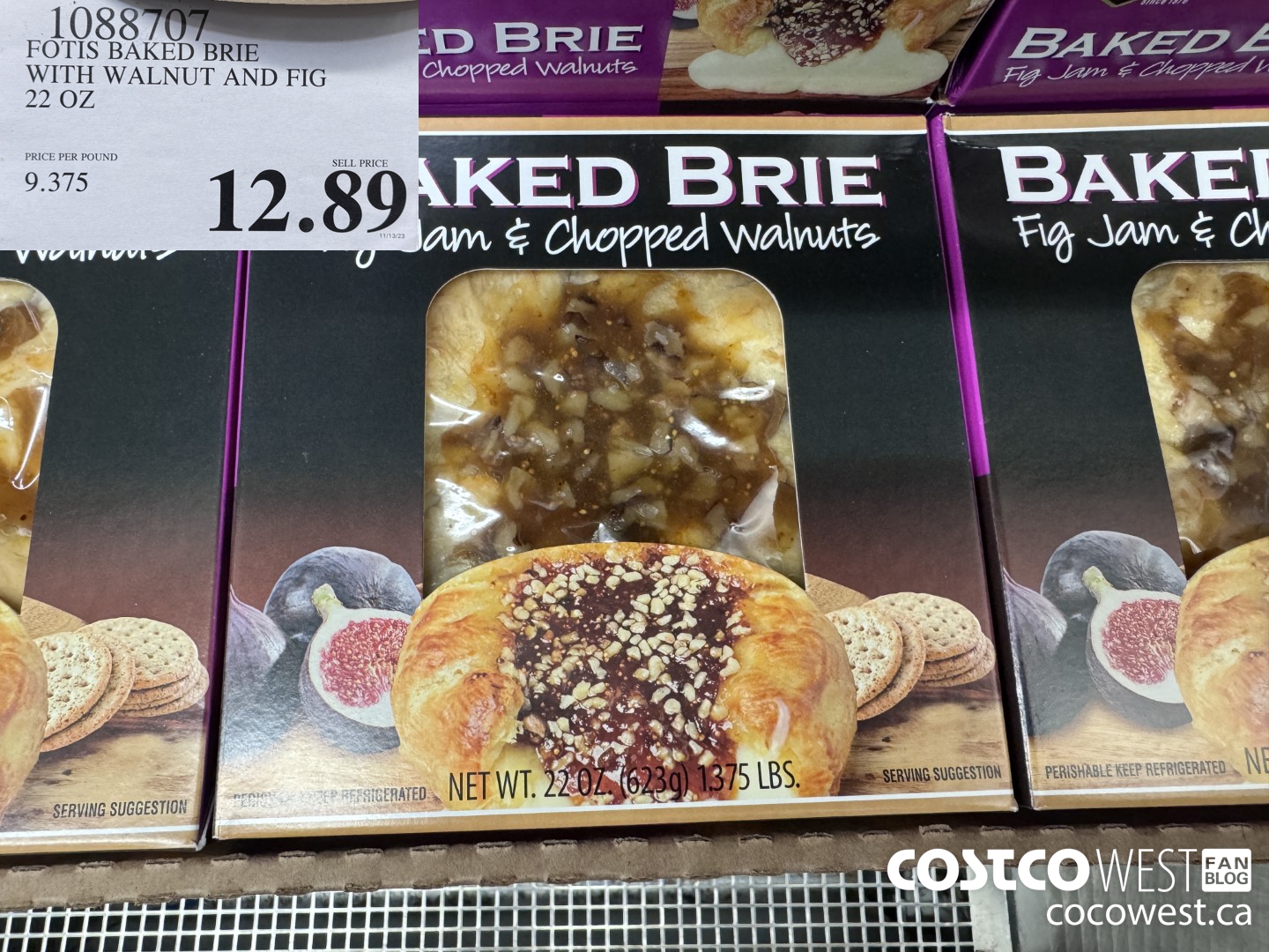 1088707 FOTIS BAKED BRIE WITH WALNUT AND FIG 22 OZ $12.89