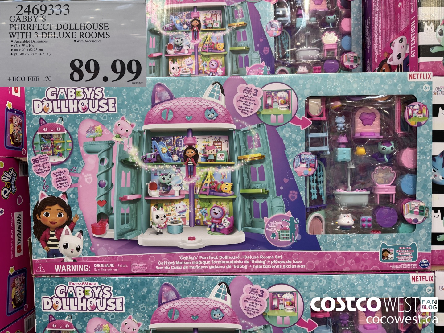 2469333 GABBY'S PURRFECT DOLLHOUSE WITH ACCESSORIES $89.99