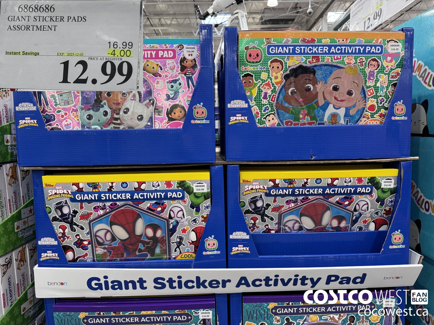 6868686 GIANT STICKER PADS ASSORTMENT ($4.00 INSTANT SAVINGS EXPIRES ON 2023-12-03) $12.99