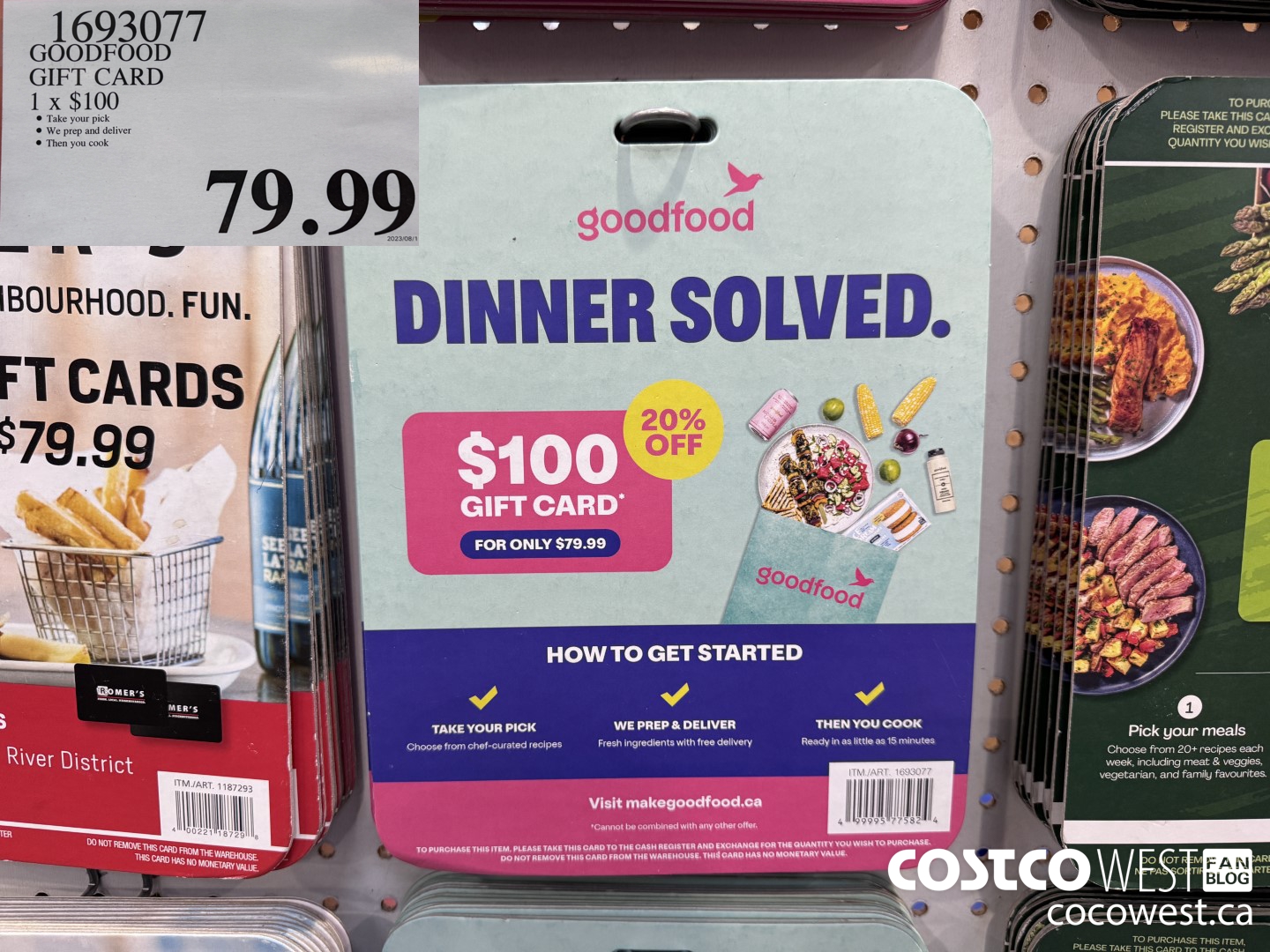 1693077 GOODFOOD GIFT CARD 1 X $100  $79.99