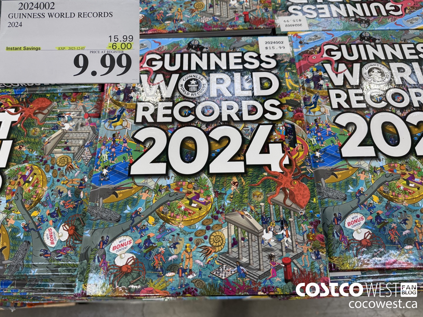 2024002 GUINNESS WORLD RECORDS 2024 ($6.00 INSTANT SAVINGS EXPIRES ON 2023-12-03) $9.99