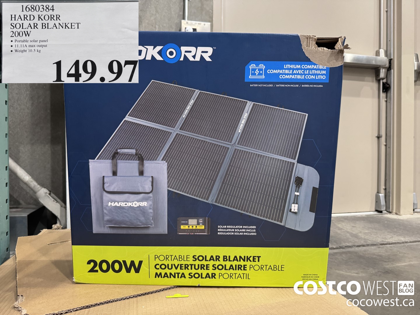 1680384 HARD KORR SOLAR BLANKET 200W $149.97