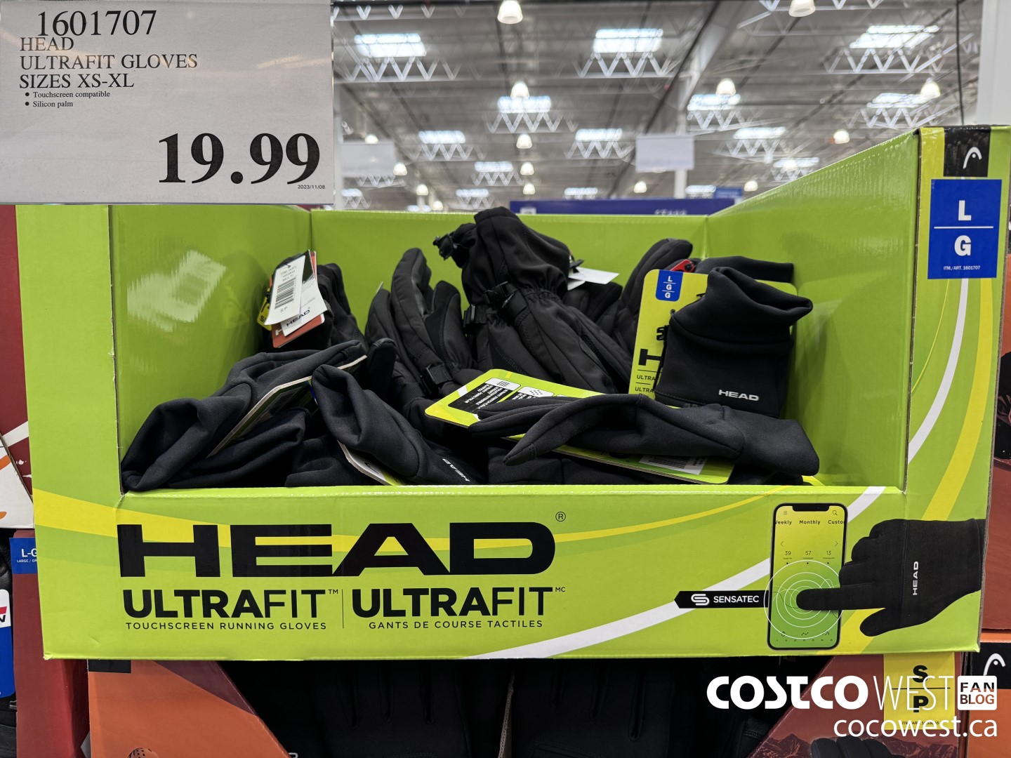 1601707 HEAD ULTRAFIT GLOVES SIZES XS-XL $19.99