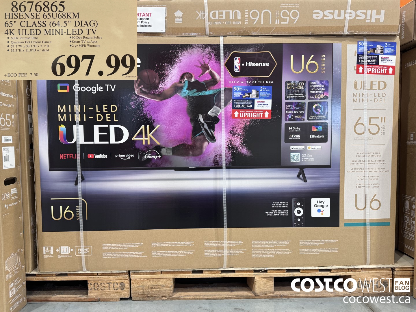 8676865 HISENSE 65U68KM 65