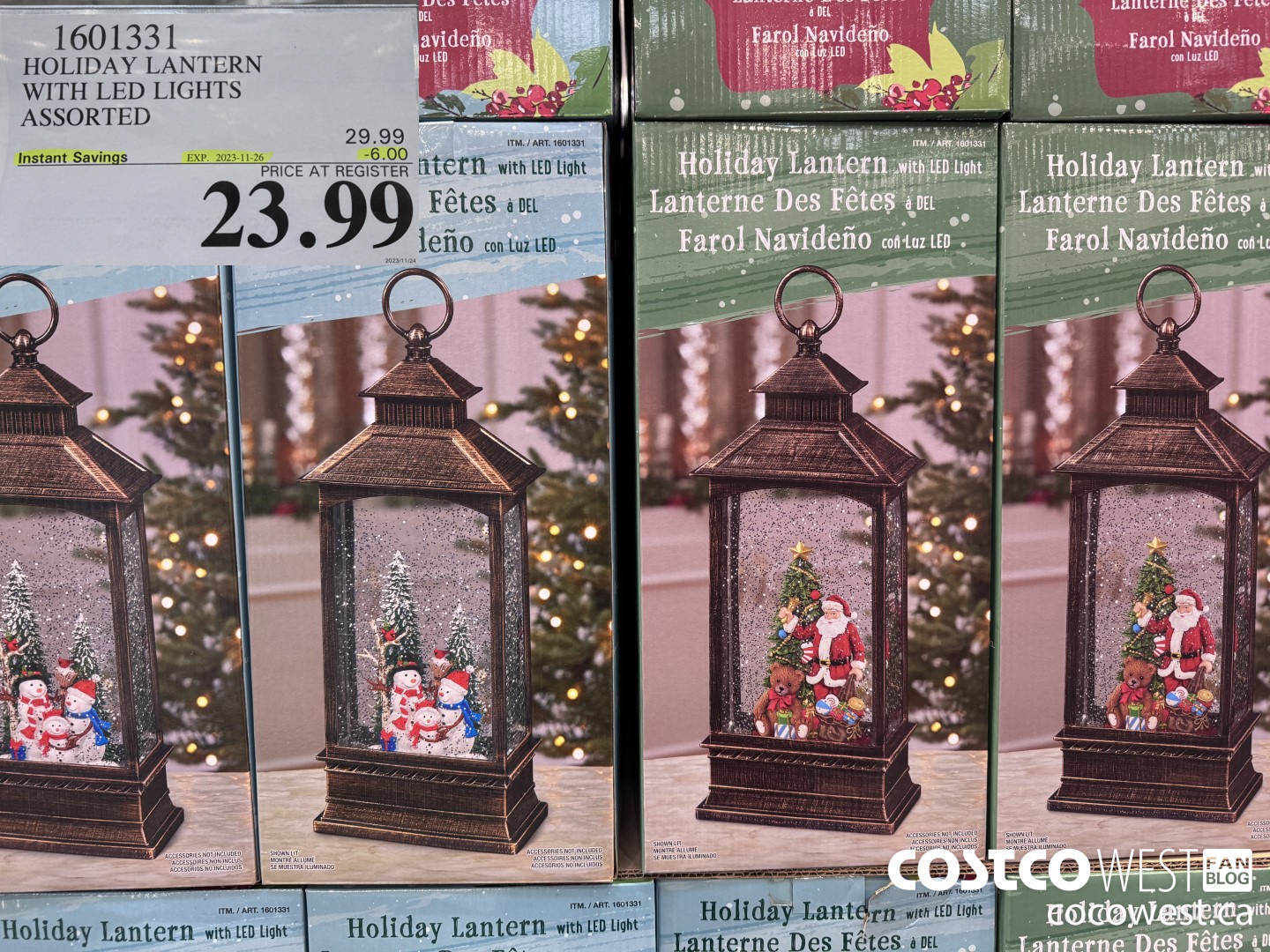 1601331 HOLIDAY LANTERN WITH LED LIGHTS ASSORTED ($6.00 INSTANT SAVINGS EXPIRES ON 2023-11-26) $23.99