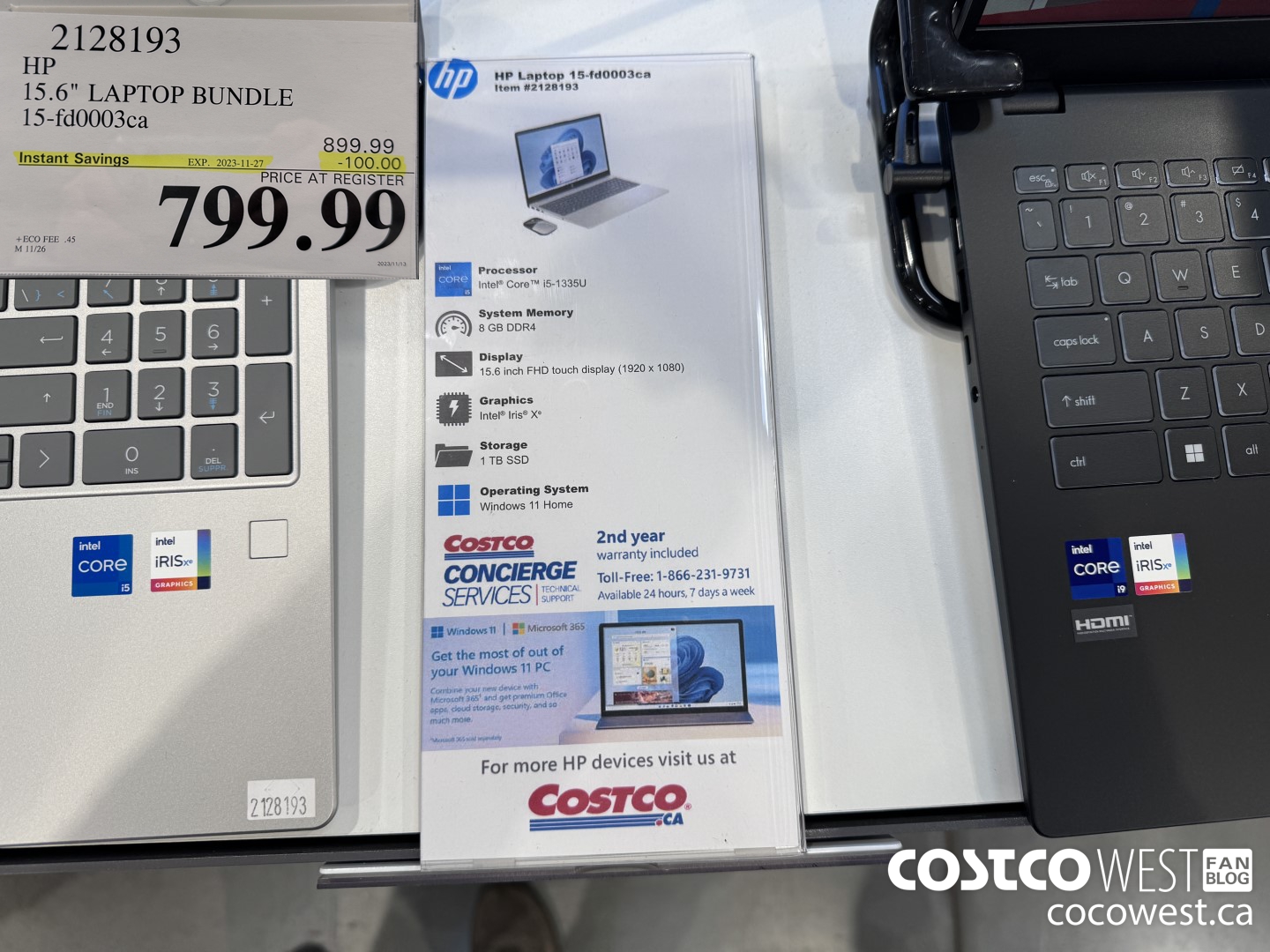 2128193 HP 15.6IN LAPTOP COMPUTER 15-FD0003CA ($100.00 INSTANT SAVINGS EXPIRES ON 2023-11-27) $799.99