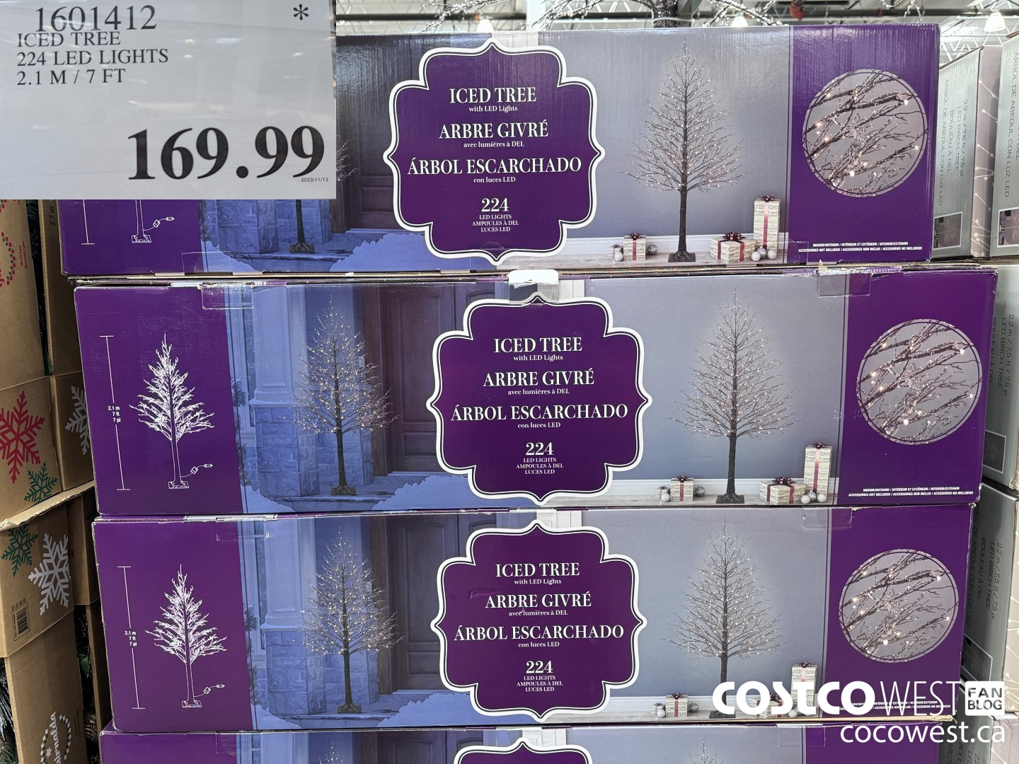 1601412 ICED TREE 224 LED LIGHTS 2.1M /7FT $169.99