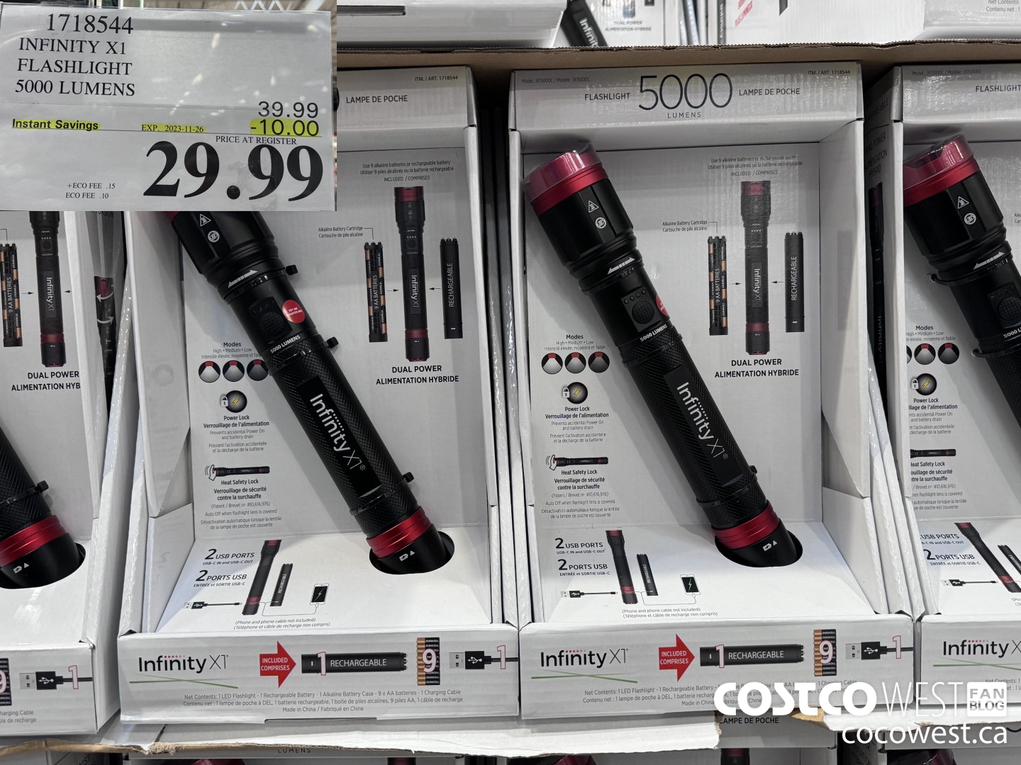 1718544 INFINITY X1 FLASHLIGHT 5000 LUMENS ($10.00 INSTANT SAVINGS EXPIRES ON 2023-11-26) $29.99