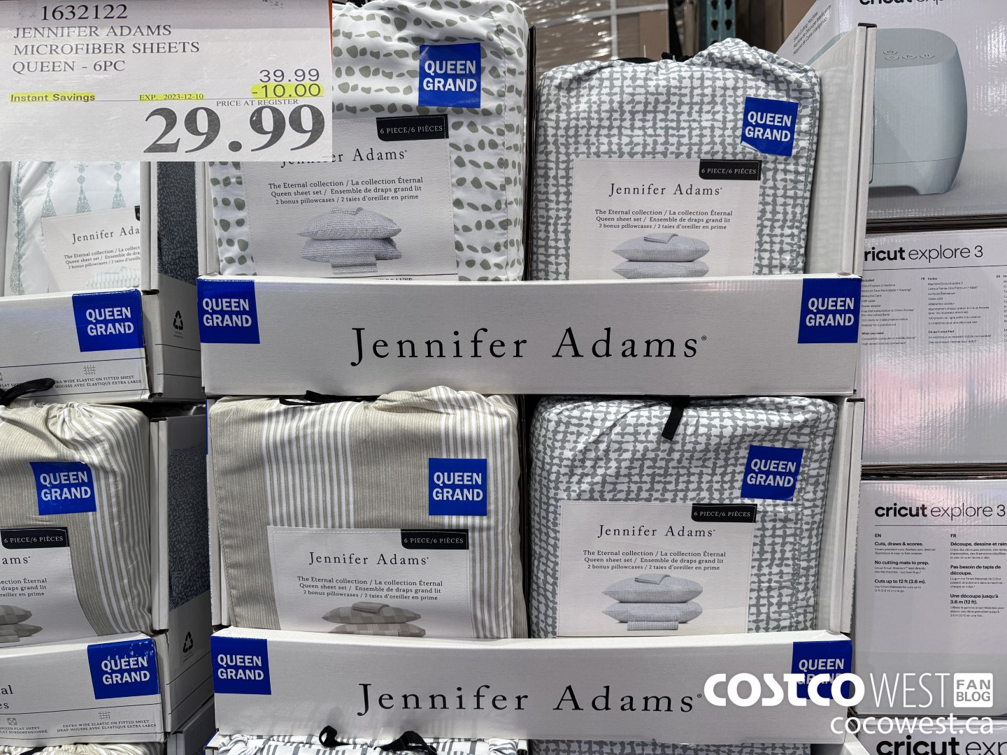 1632122 JENNIFER ADAMS MICROFIBER SHEET SET QUEEN 6PC ($10.00 INSTANT SAVINGS EXPIRES ON 2023-12-10) $29.99