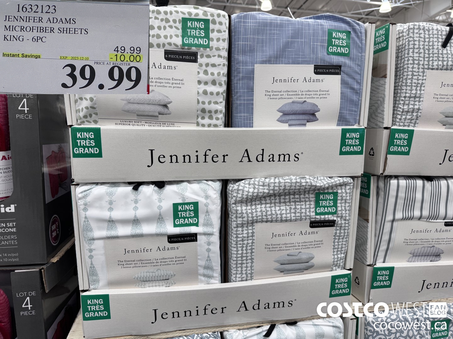 1632123 JENNIVER ADAMS MICROFIBER SHEET SET KING 6PC ($10.00 INSTANT SAVINGS EXPIRES ON 2023-12-10) $39.99