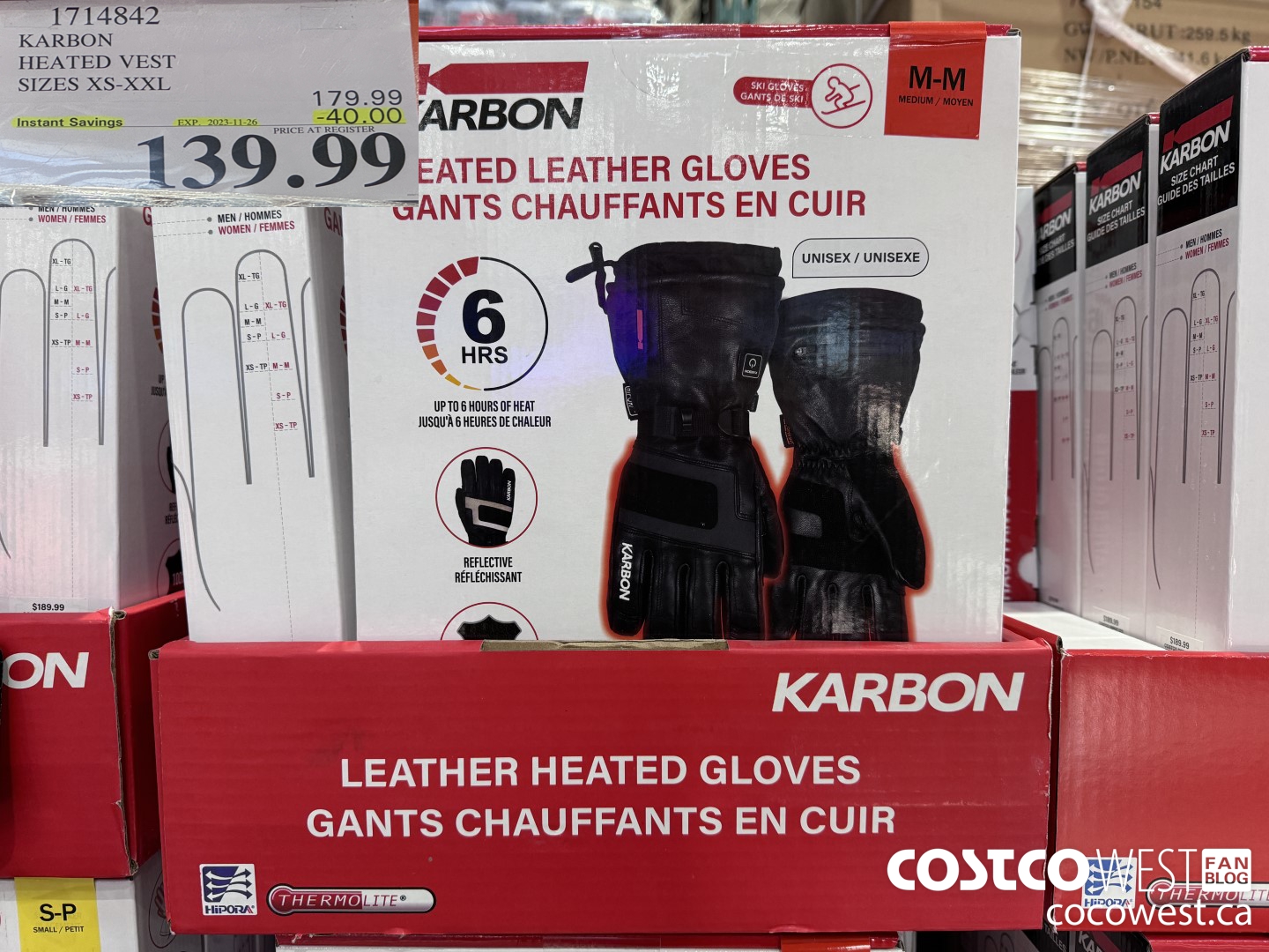 1714842 KARBON HEATED VEST SIZE XS-XXL ($40.00 INSTANT SAVINGS EXPIRES ON 2023-11-26) $139.99