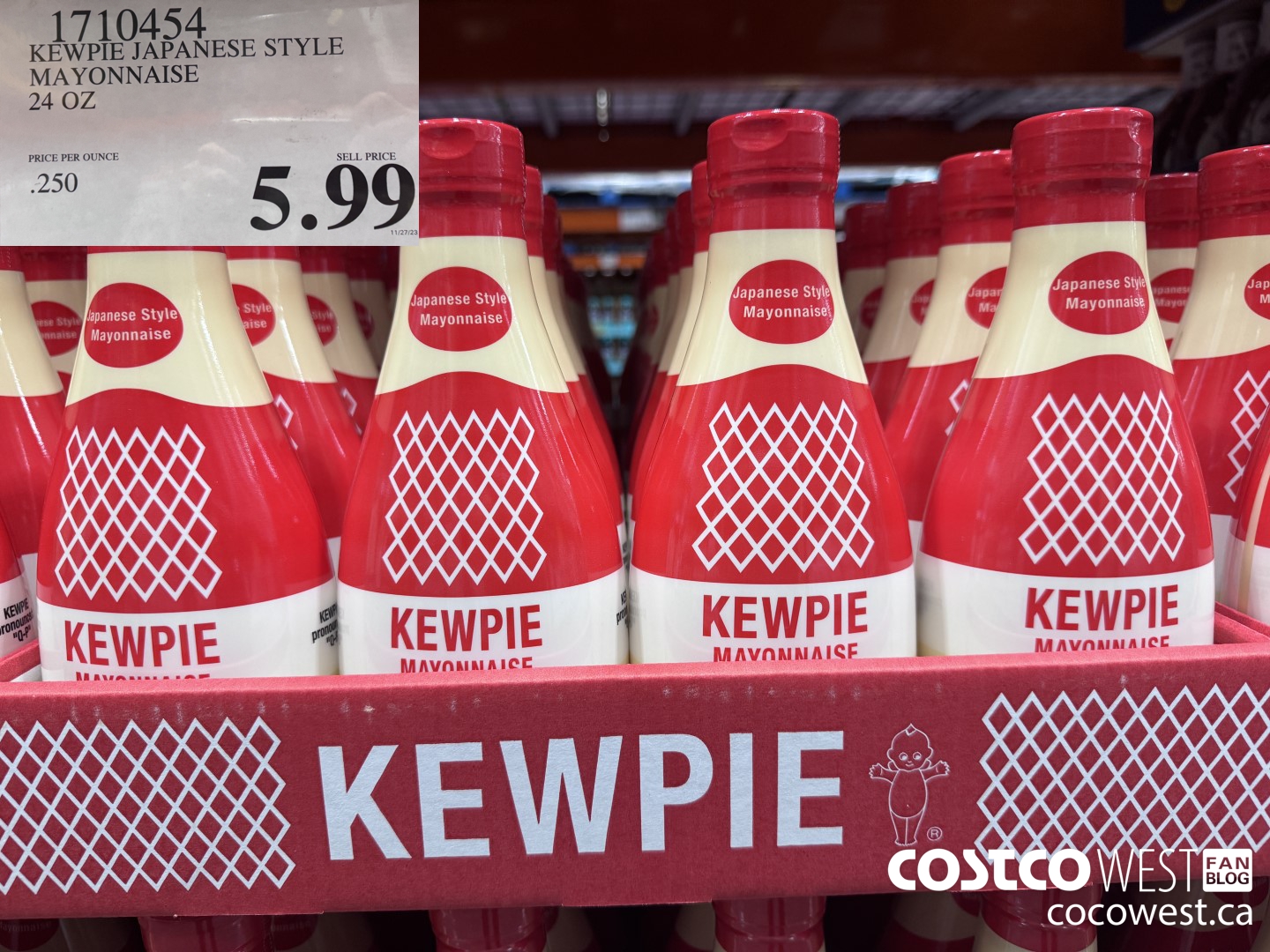 1710454 KEWPIE JAPANESE STYLE MAYONNAISE 24 OZ $5.99