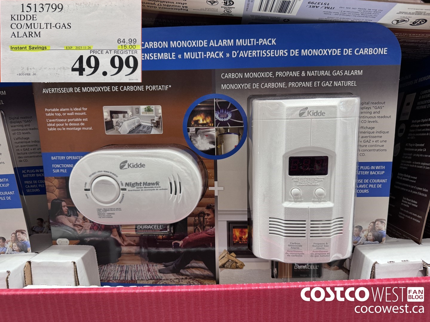 1513799 KIDDE CO/MULTI-GAS ALARM ($15.00 INSTANT SAVINGS EXPIRES ON 2023-11-26) $49.99