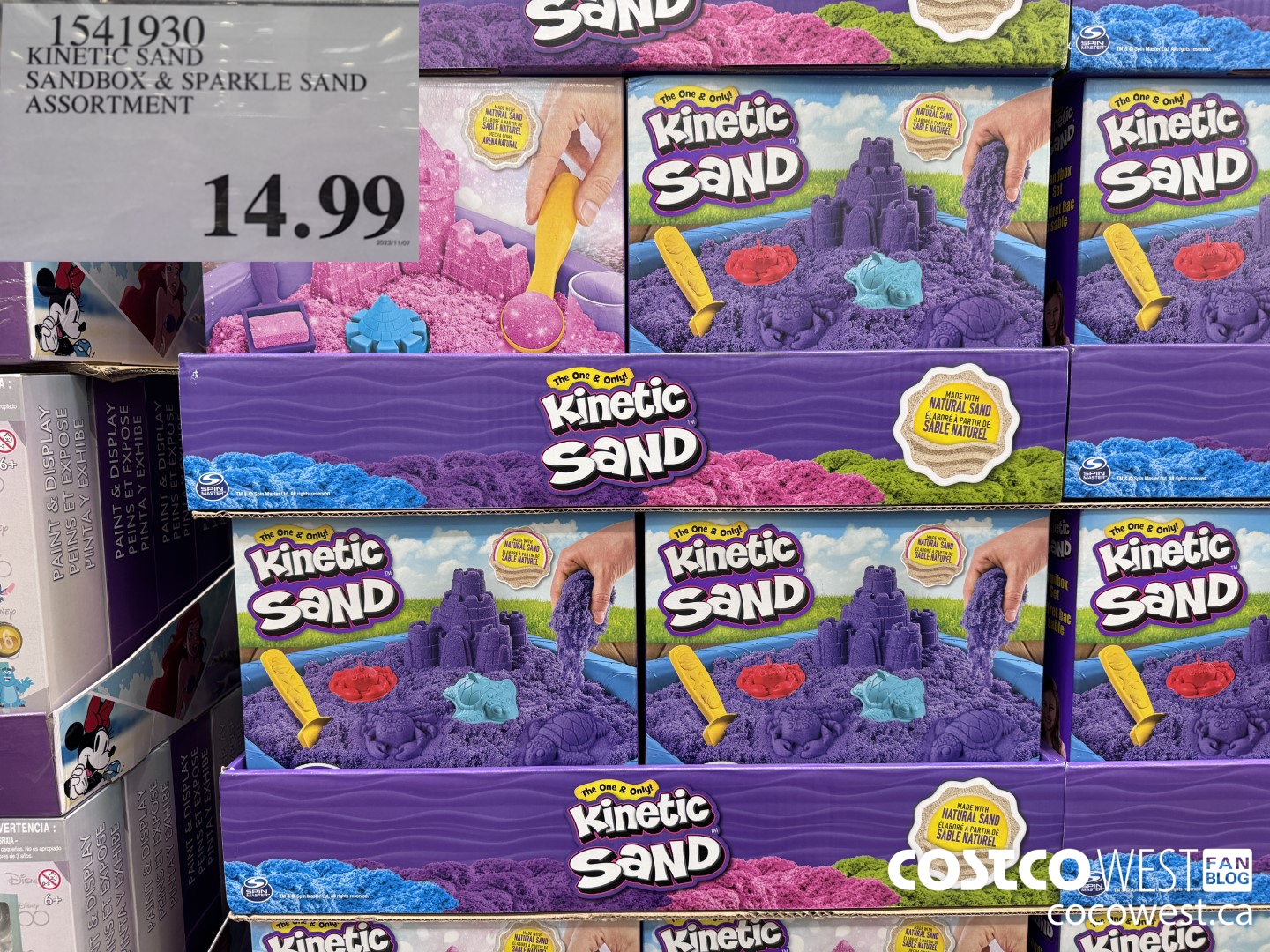 1541930 KINETIC SAND SANDBOX & SPARKLE SAND ASSORTMENT $14.99