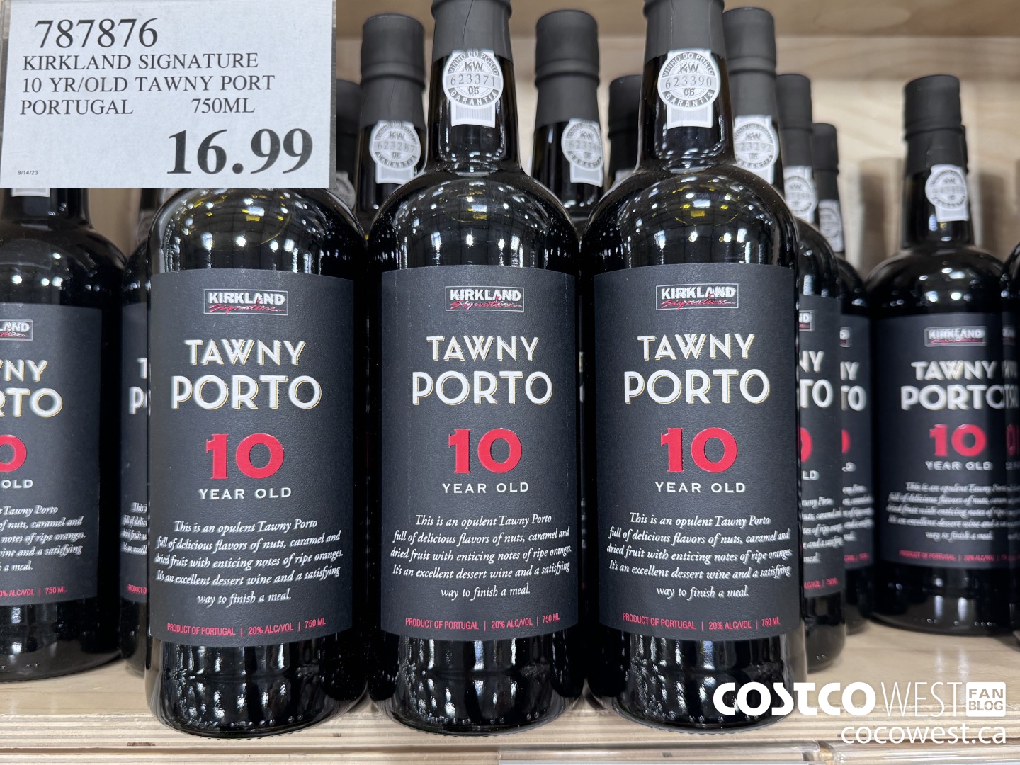 787876 KIRKLAND SIGNATURE 10 YR/OLD TAWNY PORT PORTUGAL 750ML $16.99