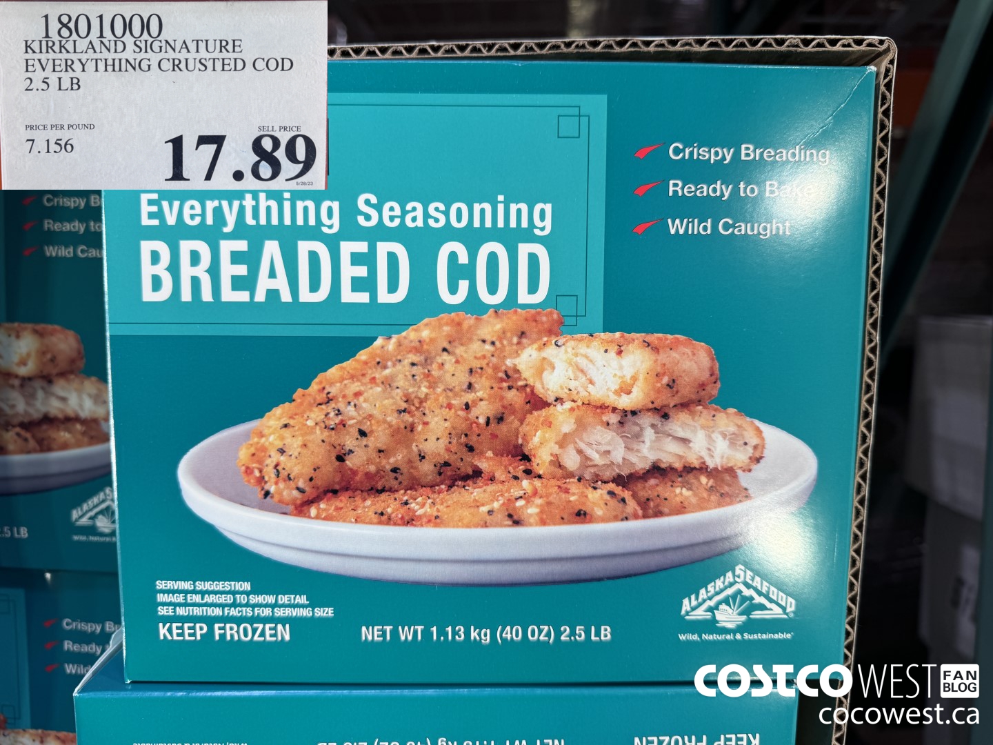 1801000 KIRKLAND SIGNATURE EVERYTHING CRUSTED COD 2.5 LB $17.89