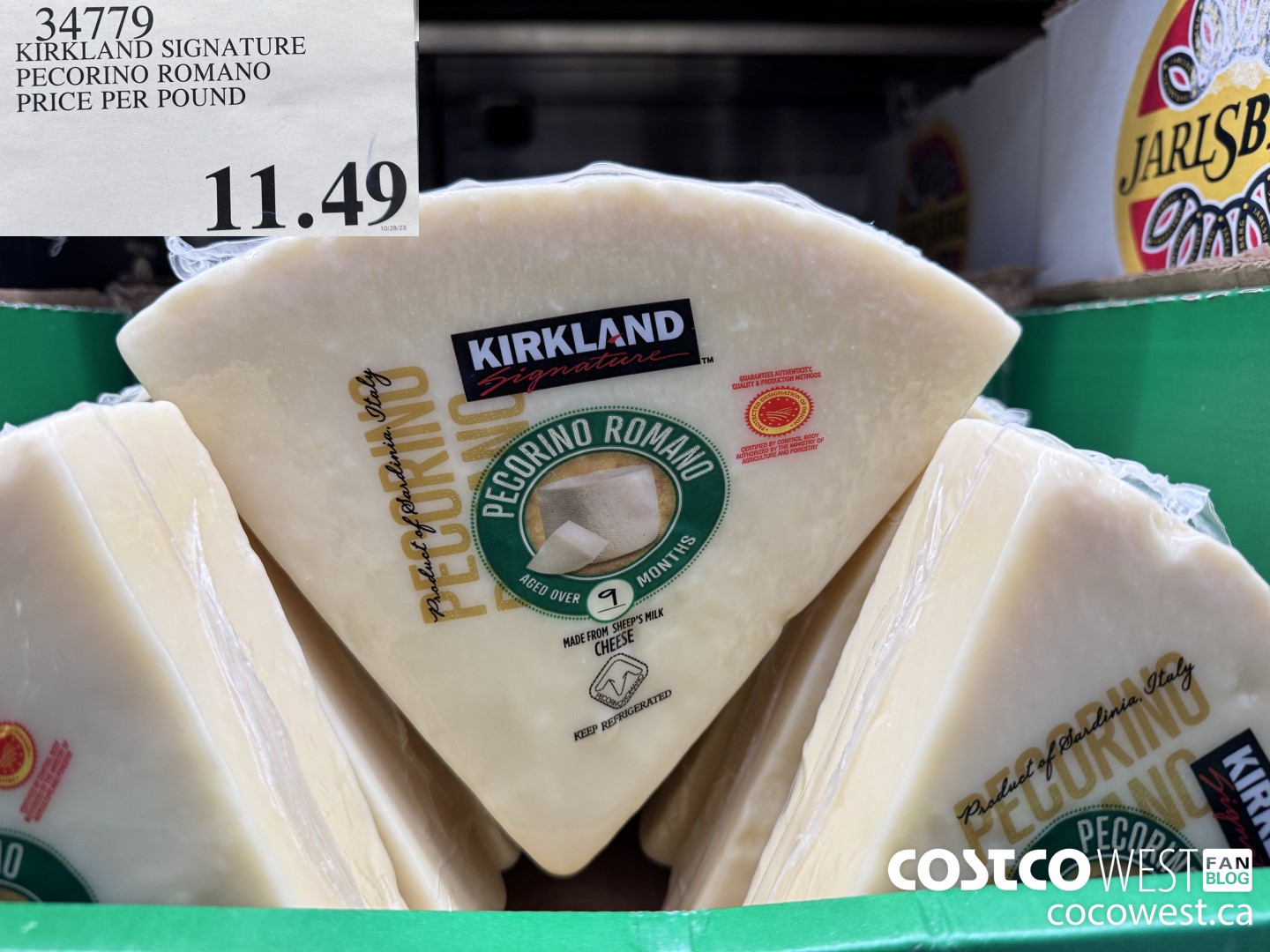 34779 KIRKLAND SIGNATURE PECORINO ROMANO PRICE PER POUND $11.29