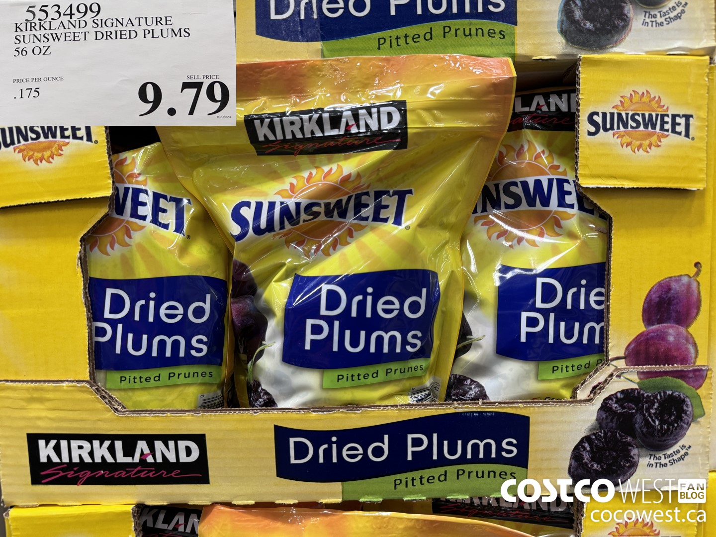 553499 KIRKLAND SIGNATURE SUNSWEET DRIED PLUMS 56 OZ $9.79