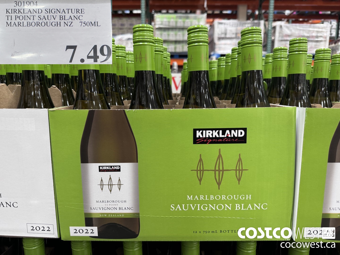 301904 KIRKLAND SIGNATURE T1 POINT SAUV BLANC MARLBOROUGH NZ 750ML $7.49
