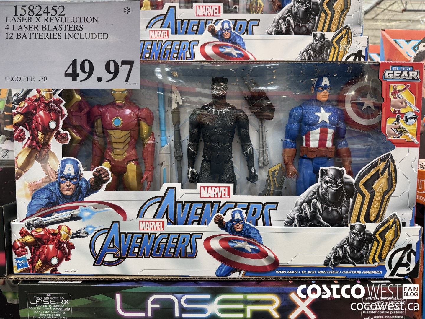 1582452 LASER X REVOLUTION 4 LASER BLASTERS 12 BATTERIES INCLUDED $49.97