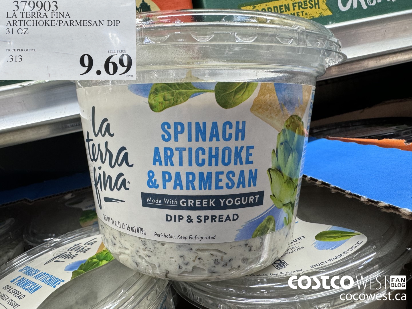 379903 LA TERRA FINA ARTICHOKE/PARMESAN DIP 31 OZ $9.69