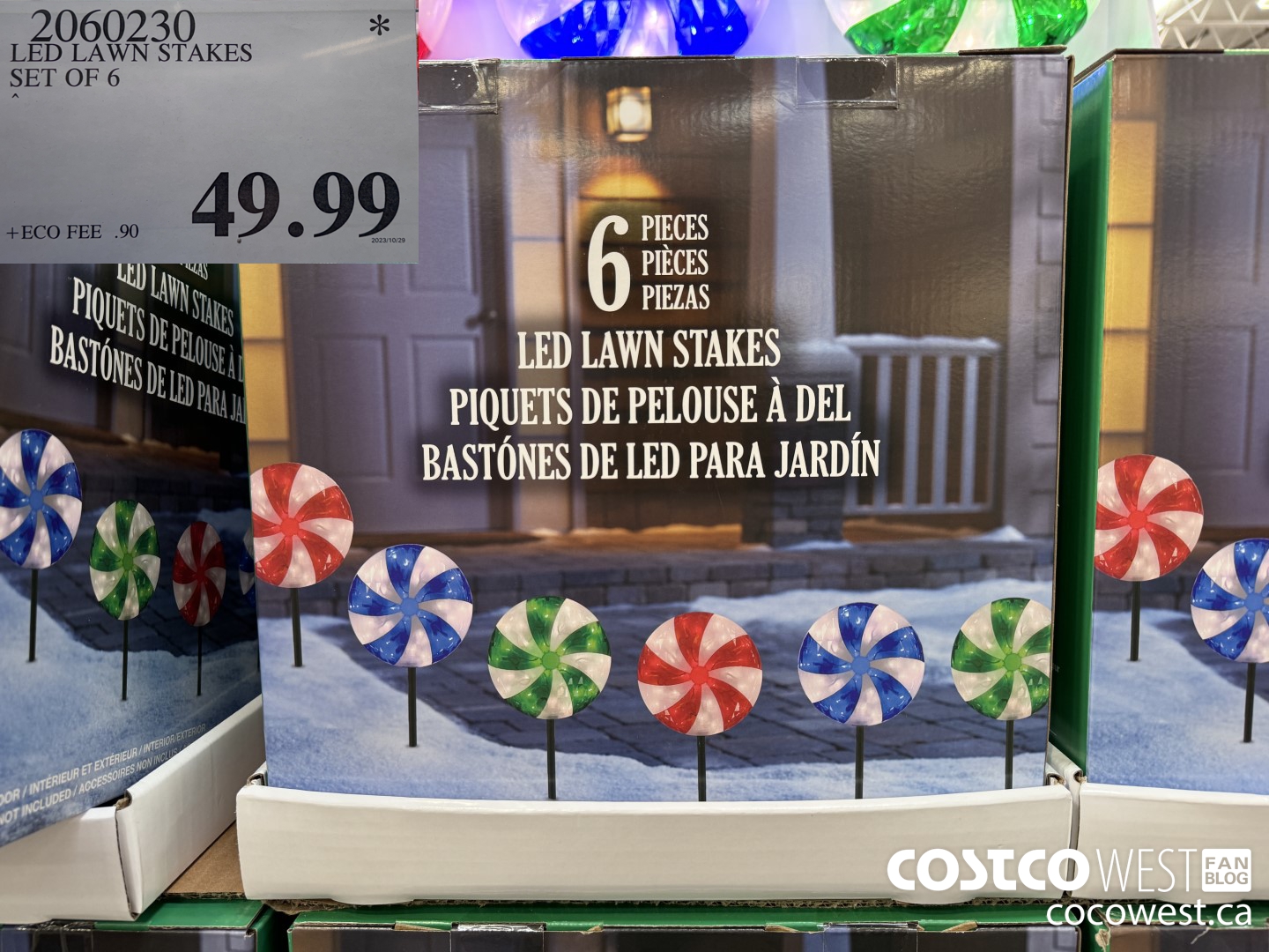 2060230 LED LAWN STAKES SET OF 6 $49.99