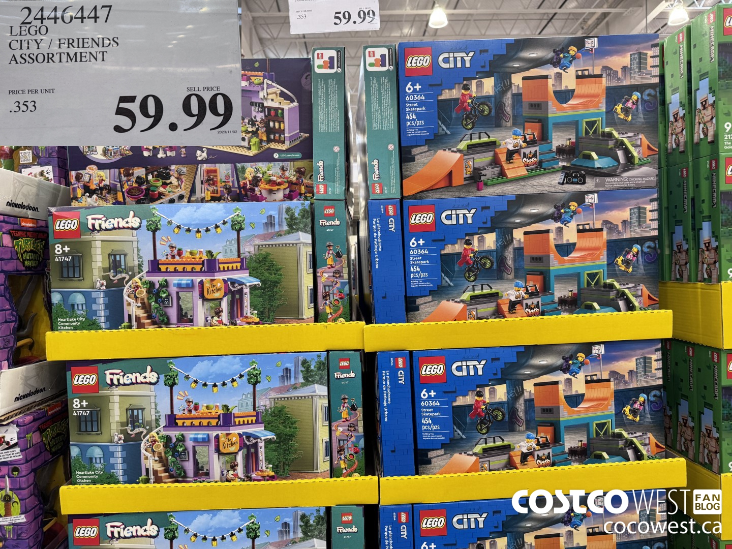 2446447 LEGO CITY / FRIENDS ASSORTMENT $59.99