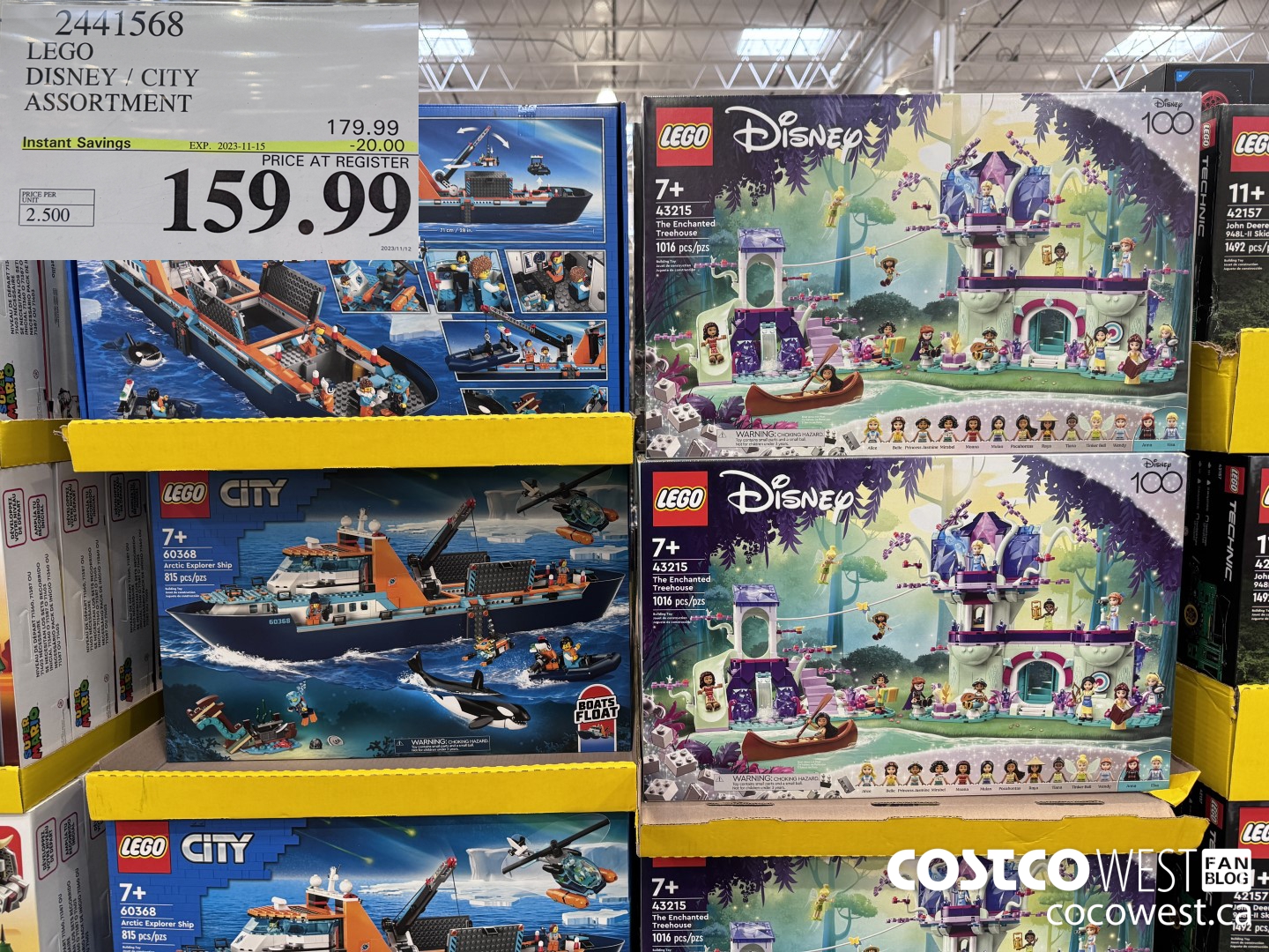 2441568 LEGO DISNEY / CITY ASSORTMENT ($20.00 INSTANT SAVINGS EXPIRES ON 2023-11-15) $159.99