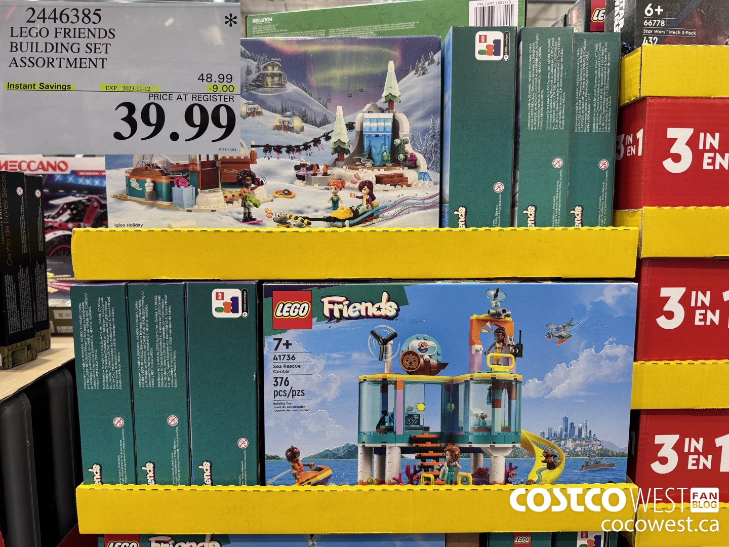 2446385 LEGO FRIENDS BUILDING SET ASSORTMENT ($9.00 INSTANT SAVINGS EXPIRES ON 2023-11-12) $39.99