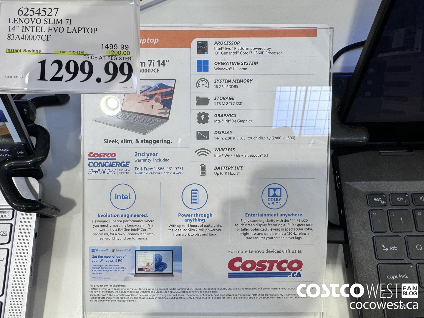 6254527 LENOVO SLIM 7I 14