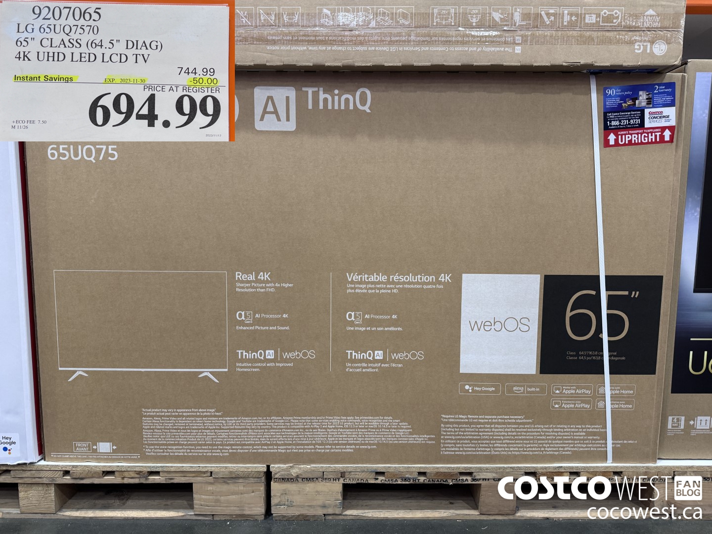 9207065 LG 65UQ7570 65