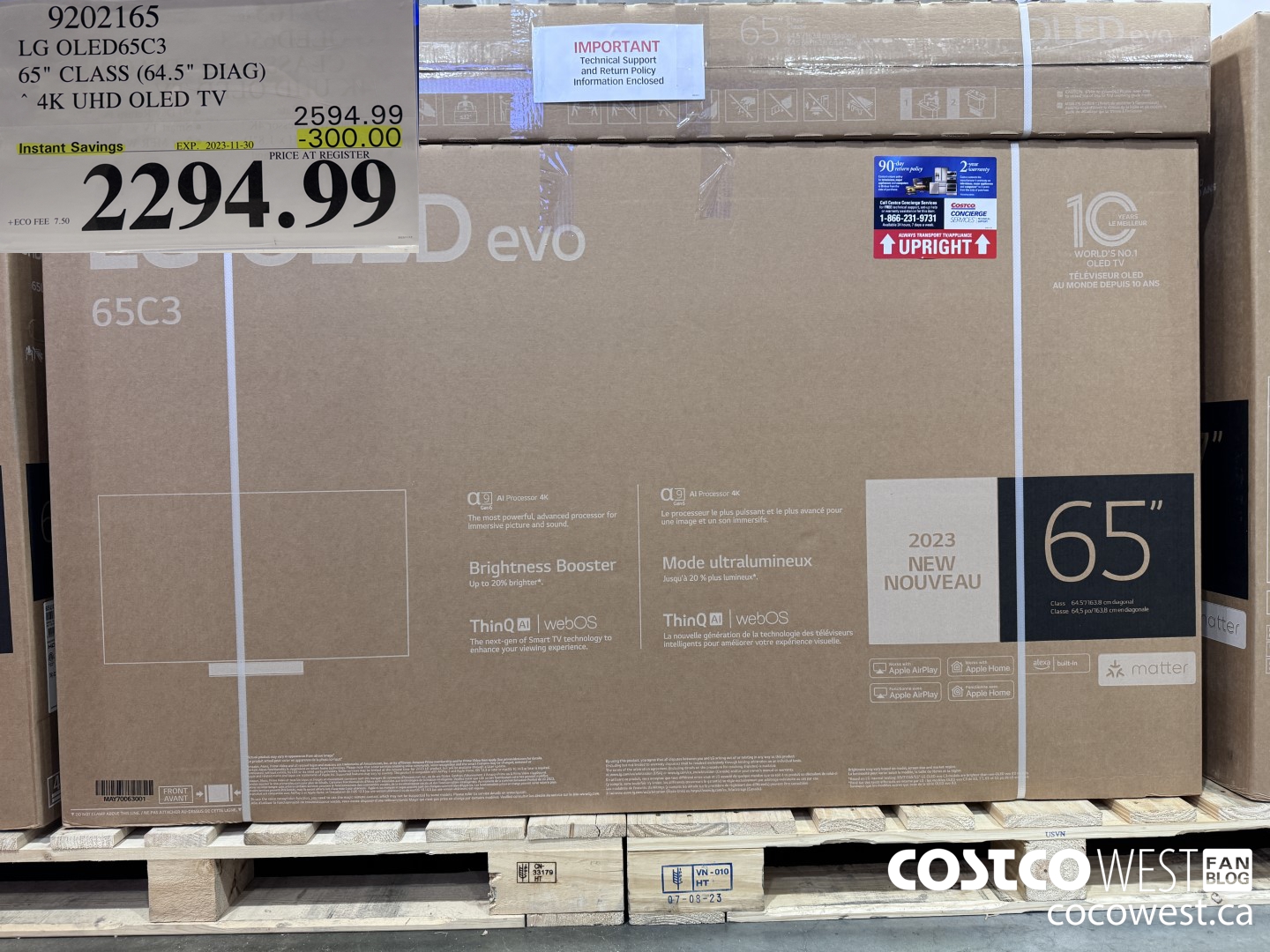 9202165 LG OLED65C3 65