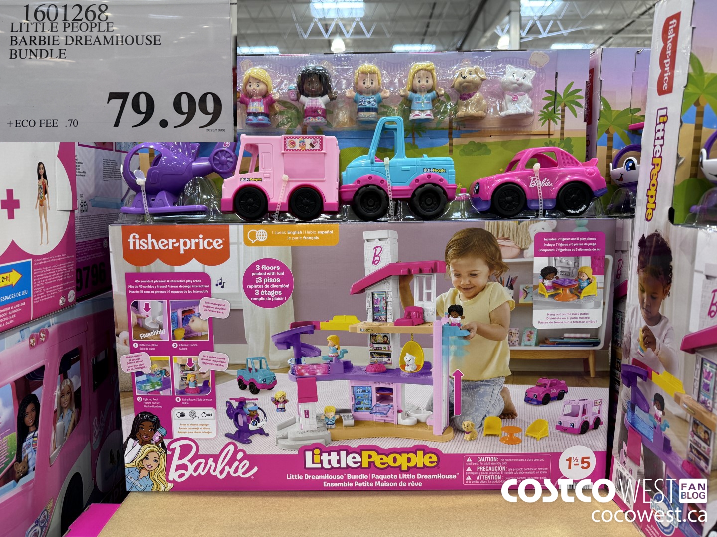 1601268 LITTLE PEOPLE BARBIE DREAMHOUSE BUNDLE $79.99