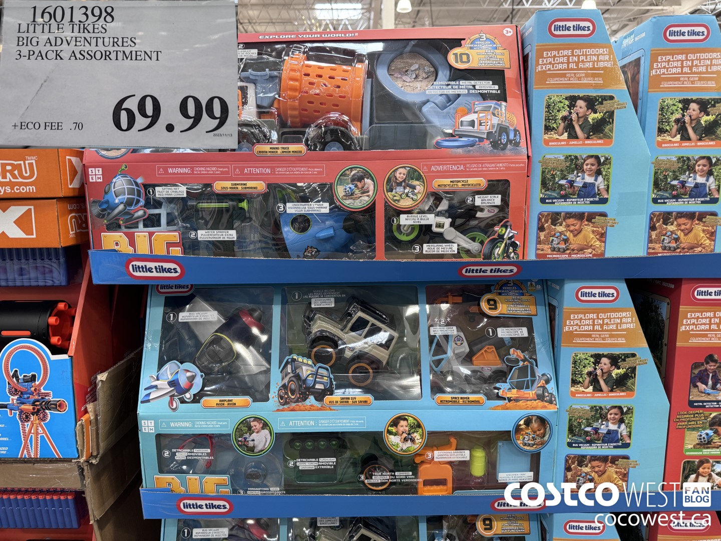 1601398 LITTLE TIKES BIG ADVENTURE 3-PACK $69.99