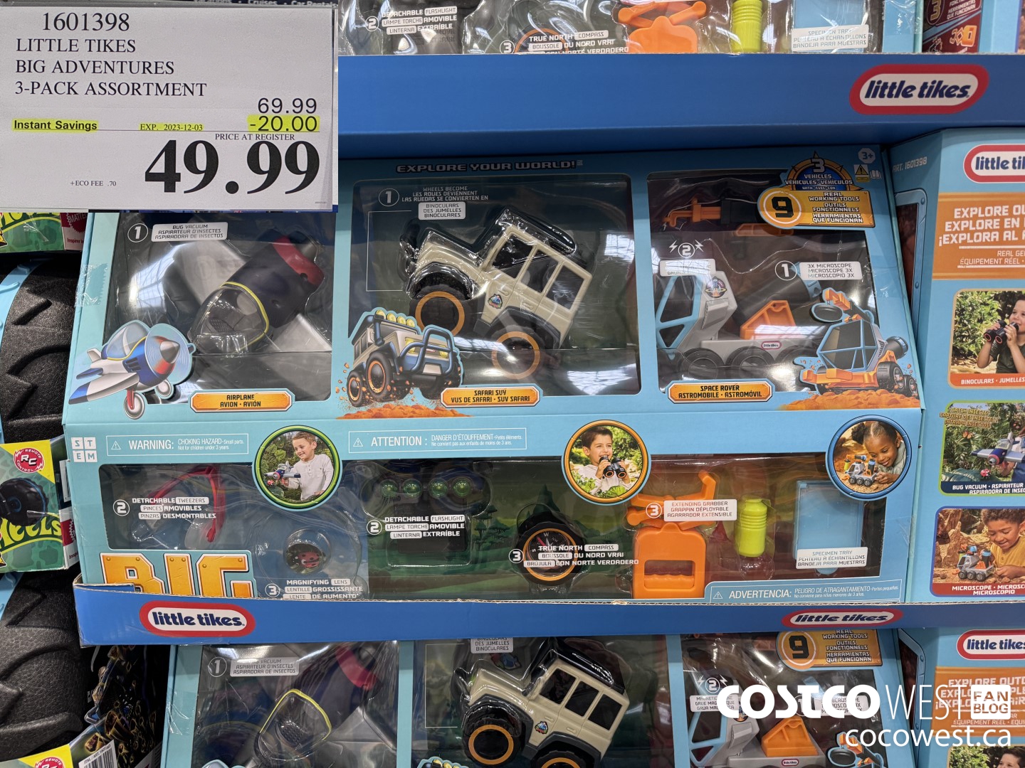 1601398 LITTLE TIKES BIG ADVENTURE 3-PACK ASSORTMENT ($20.00 INSTANT SAVINGS EXPIRES ON 2023-12-03) $49.99