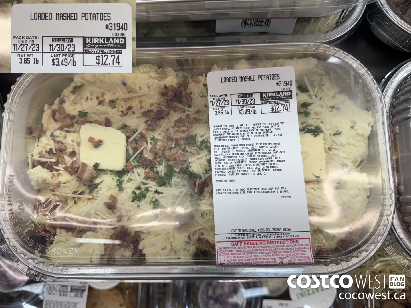 31940 LOADED MASHED POTATOES $3.49