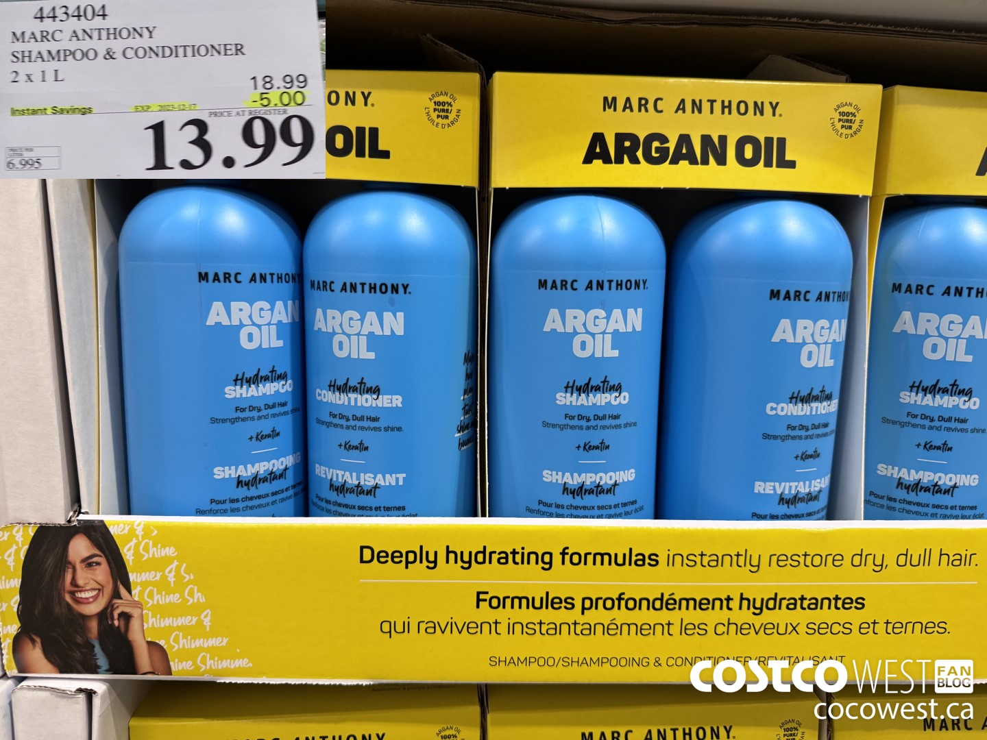 443404 MARC ANTHONY SHAMPOO & CONDITIONER 2 X 1L ($5.00 INSTANT SAVINGS EXPIRES ON 2023-12-17) $13.99