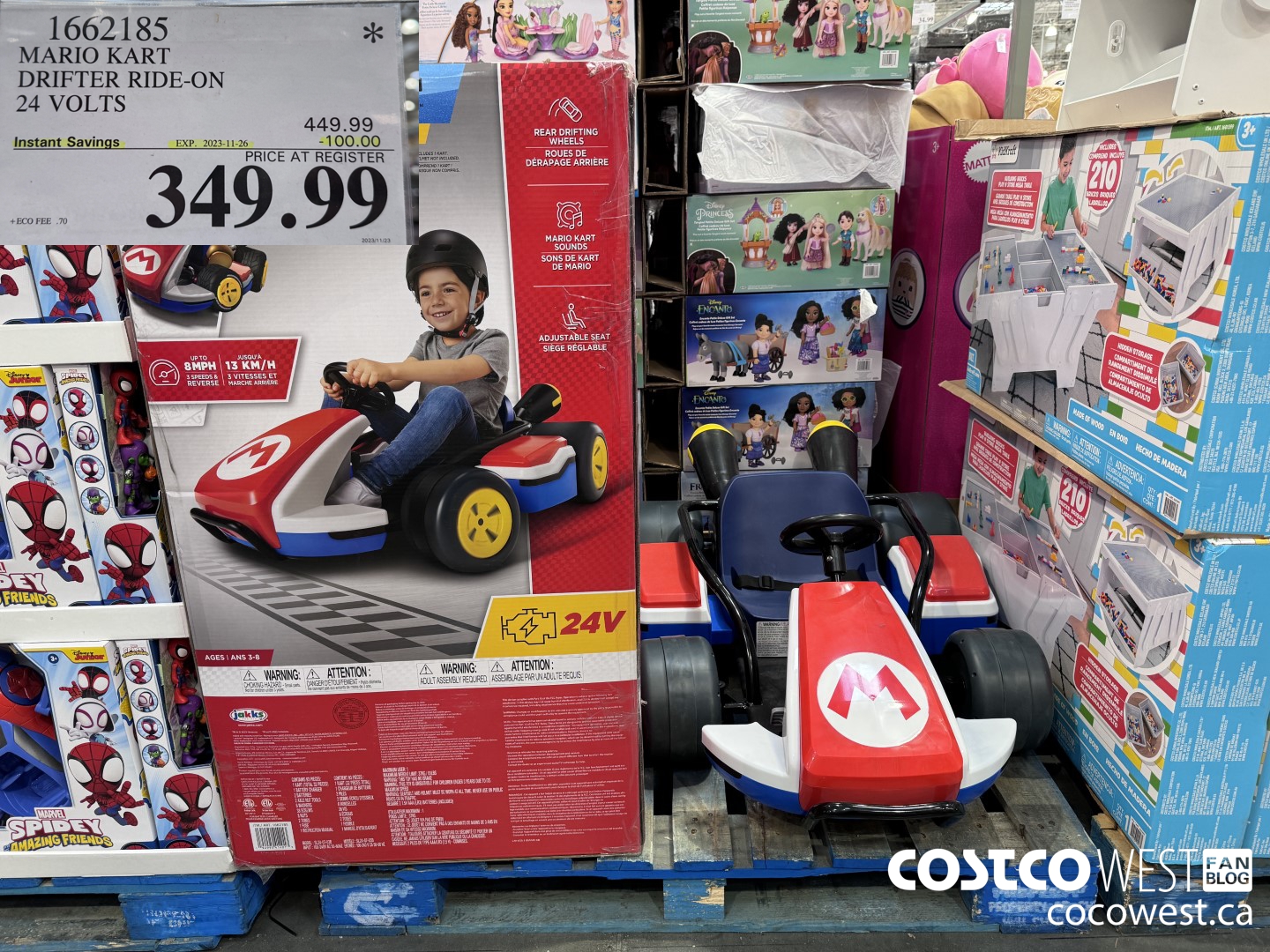 1662185 MARIO KART DRIFTER RIDE-ON 24 VOLTS ($100.00 INSTANT SAVINGS EXPIRES ON 2023-11-26) $349.99